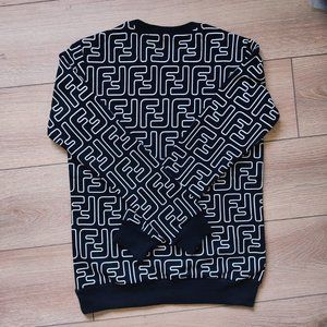 fendi black cotton sweatshirt